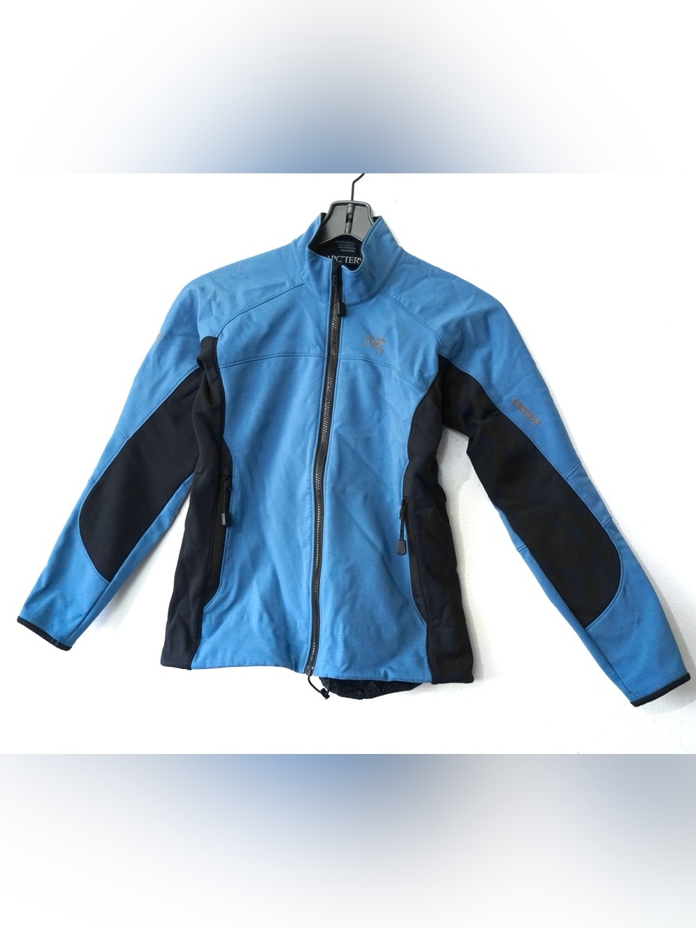 Arcteryx Women's Windstopper Jacket MEDIUM Blue Zip Outdoor Softshell